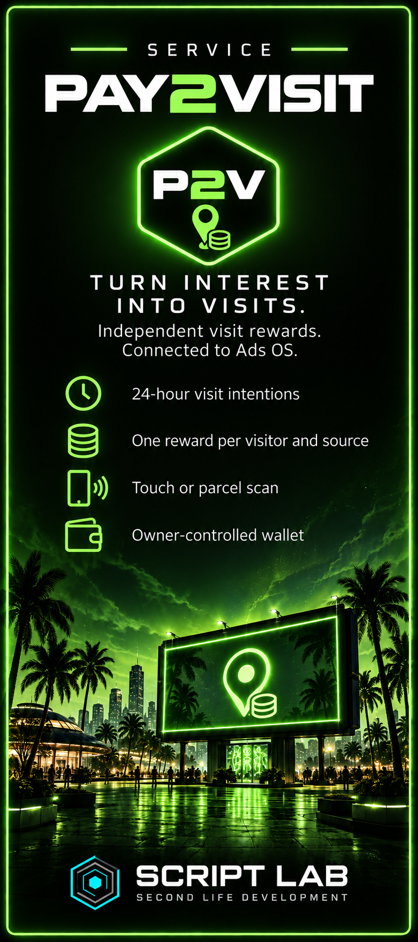 Plaquette Pay2Visit — Script Lab